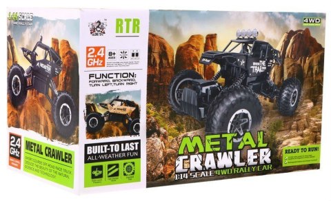 Auto 1 14 Metalowy Crawler 4x4 Łazik R C 2 4G Czarny