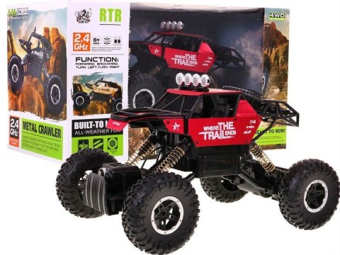 Auto 1 14 Metalowy Crawler 4x4 Łazik R C 2 4G Czerwone