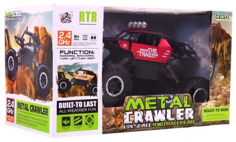 Auto 1 14 Metalowy Crawler 4x4 Łazik R C 2 4G Czerwone