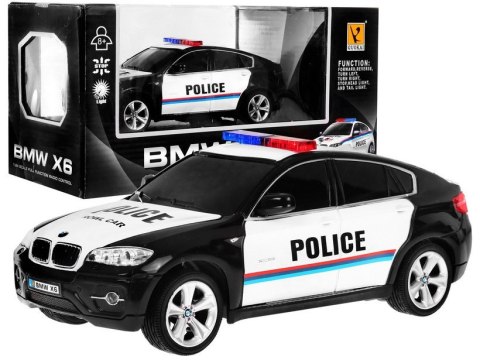 Auto 1 24 R C Licencjonowany Radiowóz Bmw X6 Policja Czarny