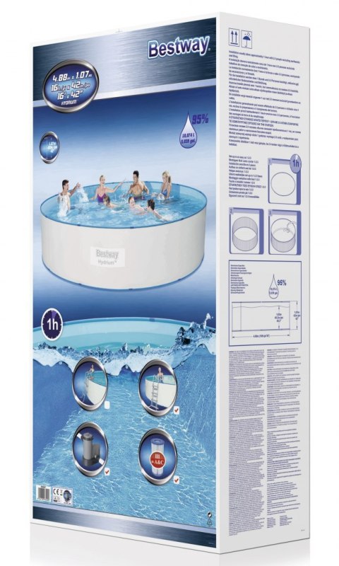Basen Panelowy 15FT 460x90 cm HYDRIUM 4w1 BESTWAY