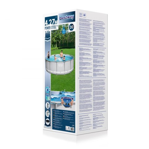 Basen Stelażowy 14FT 427x122 cm POWERSteel 6w1 BESTWAY