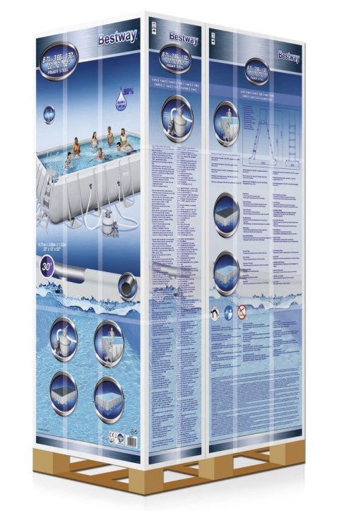 Basen Stelażowy 22FT 671x366x132 cm POWERSteel BESTWAY
