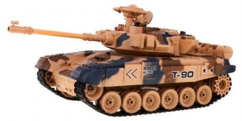 Czołg R C 2 4G Z Dymemm 1 18 Tarcza Pustynny