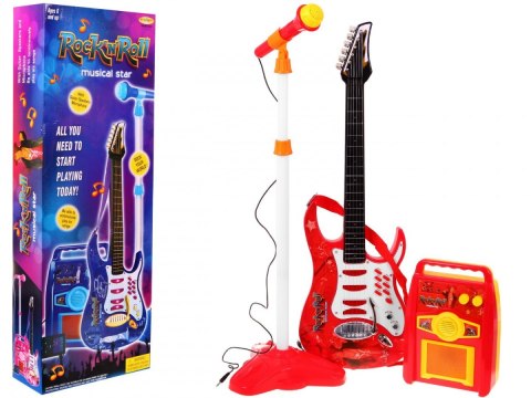 Gitara Elektryczna Wzmacniacz Czerwona