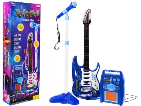 Gitara Elektryczna Wzmacniacz Niebieska