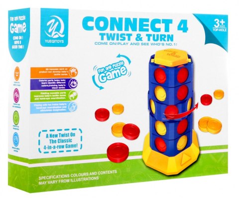 Gra logiczna CONNECT 4 TWIST TURN Line Up