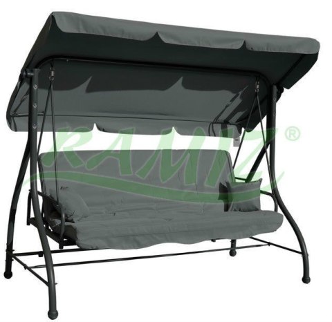 Huśtawka Ogrodowa 3-4 Osobowa Popiel