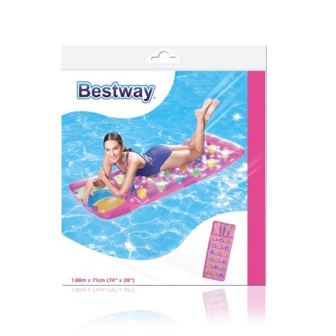 Materac 188 71cm BESTWAY Różowy 43014