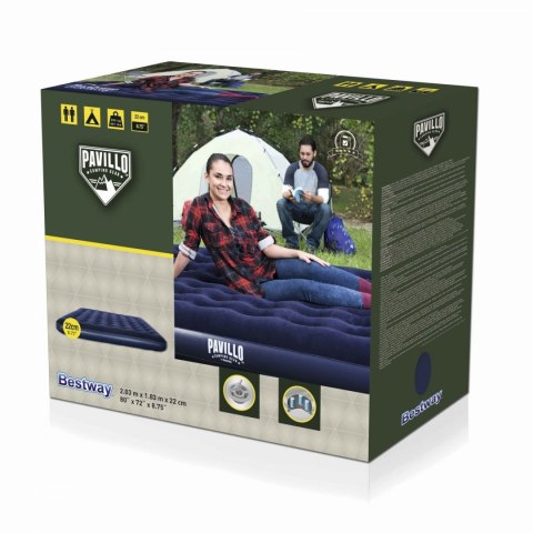 Materac Welurowy KING 203 183 22cm BESTWAY