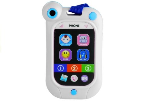 Komórka Dotykowy Telefon Dla Malucha Dźwięki Biały
