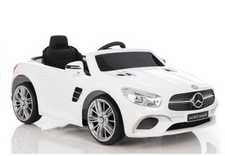 Pojazd na Akumulator Mercedes SL400 Biały + LCD MP4