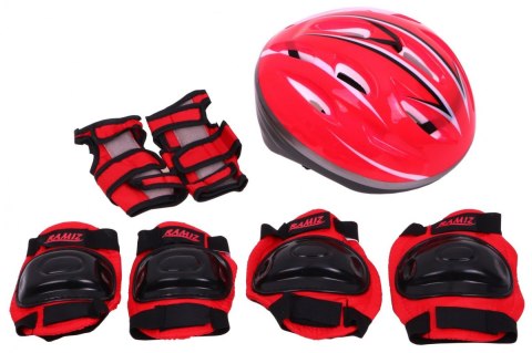 Rolki, Łyżwy, Zestaw 4w1 27-30 Czerwone