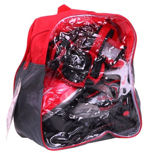 Rolki, Łyżwy, Zestaw 4w1 27-30 Czerwone