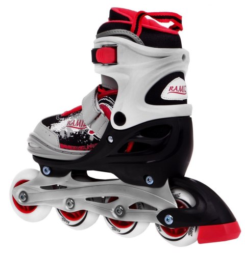 Rolki, Łyżwy, Zestaw 4w1 30-33 Czerwone