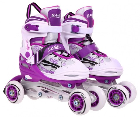 Rolki, Łyżwy, Zestaw 4w1 30-33 Fioletowe