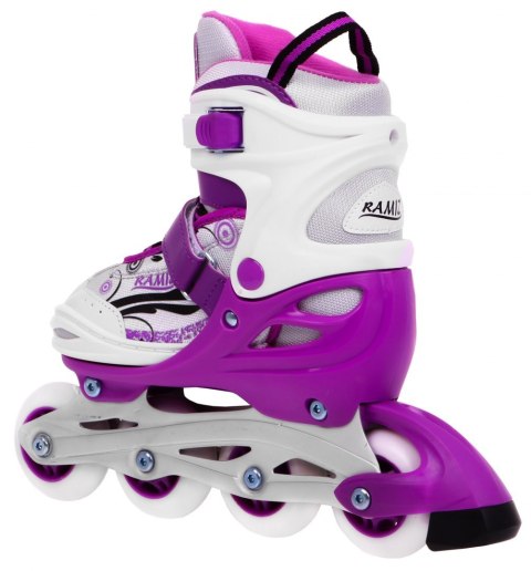 Rolki, Łyżwy, Zestaw 4w1 30-33 Fioletowe