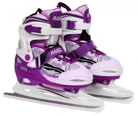 Rolki, Łyżwy, Zestaw 4w1 30-33 Fioletowe