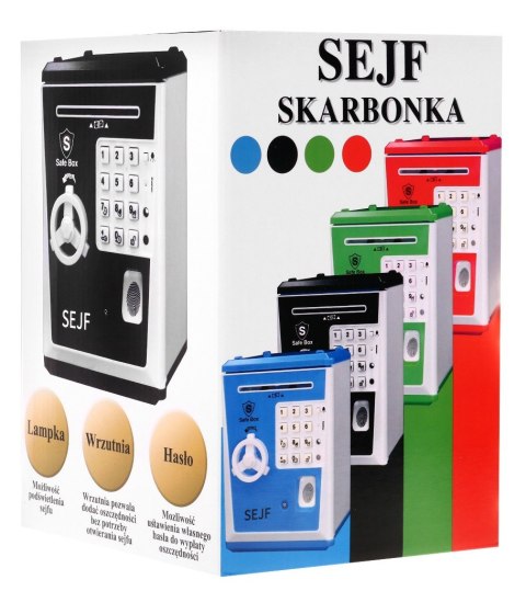 Sejf Skarbonka Niebieski