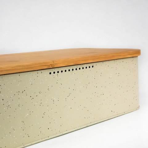 CHLEBAK Z DESKĄ DO KROJENIA KINGHOFF JASNY MARMUR