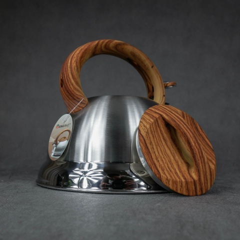 Czajnik 3L srebrny. GRUBA STAL!