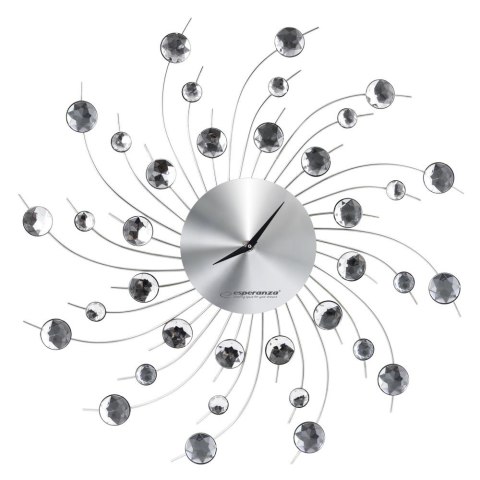 Zegar ścienny kryształki 50 cm słońce. STYLOWY!