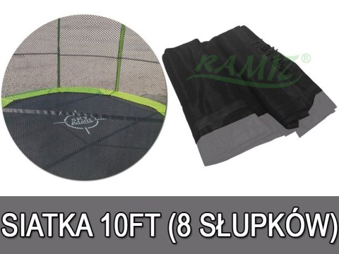 Siatka Do Trampoliny 10FT - 8 pól Szary