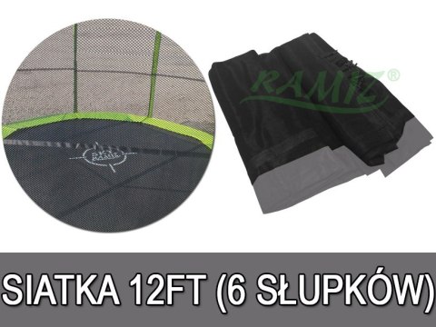 Siatka do Trampoliny 12FT - 6 pól Szary