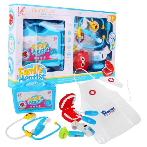 Zestaw Małego Dentysty Walizka Fartuch Niebieski