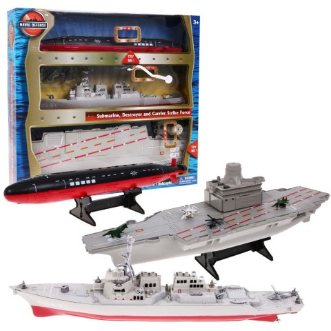 Zestaw Statki Lotniskowiec Łódż Podwodna Niszczyciel