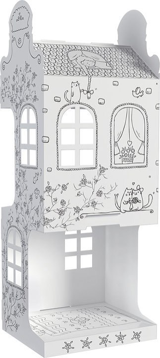 Domek "ul. Różana 8" przestrzenna kolorowanka 3D