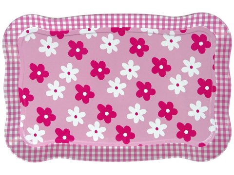 Metalowy Serwis Do Herbaty Kwiatowy Talerzyk