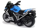 Motocykl GT Niebieski 1:14 Napęd Pull-Back Dźwięk Światła