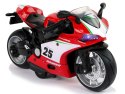 Motocykl Sportowy Czerwony 1:12 Napęd Pull-Back Dźwięk Światła