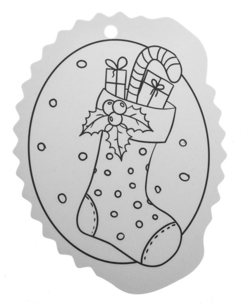 Kolorowanka Zawieszki Choinkowe