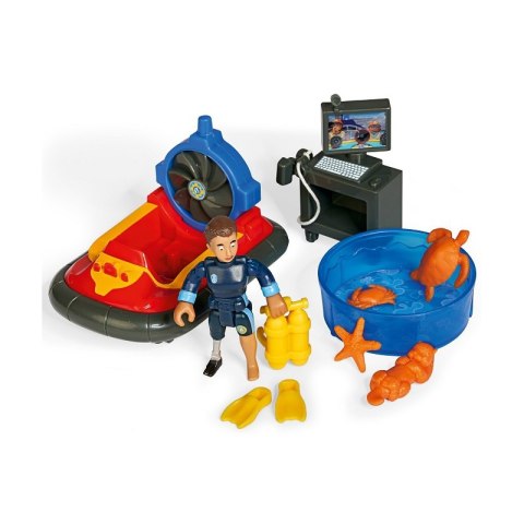 SIMBA Strażak Sam Stacja Oceaniczna Ratownicza Remiza Figurka Ponton