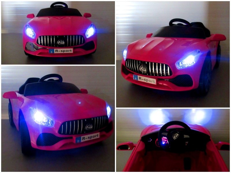 Auto na akumulator CABRIO AMG GT różowe