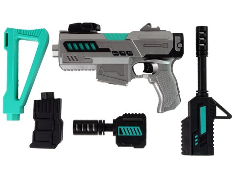 Karabin Pistolet Różne Warianty Dźwięk Melodie Światła Szary