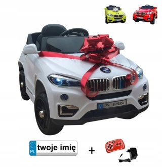 Autko na akumulator BMW + PILOT MP3 USB koła EVA