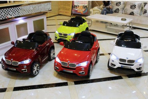 Autko na akumulator BMW + PILOT MP3 USB koła EVA