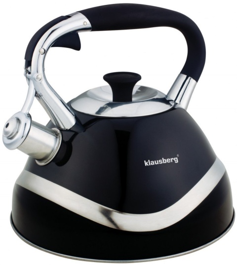 KLAUSBERG CZAJNIK Z GWIZDKIEM 2.8L CZARNY