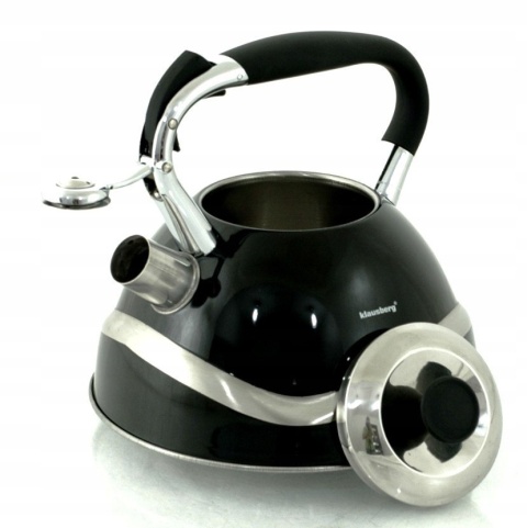 KLAUSBERG CZAJNIK Z GWIZDKIEM 2.8L CZARNY