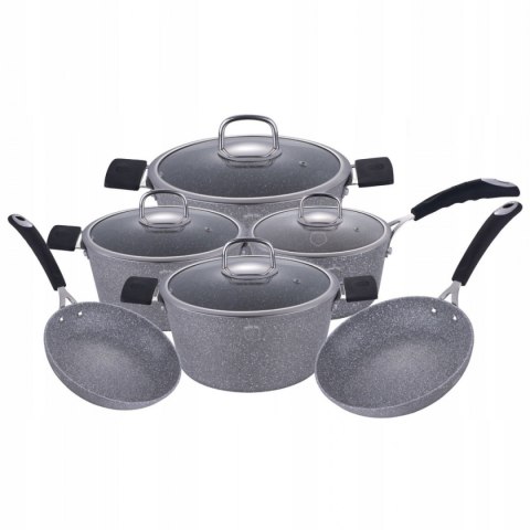 Komplet garnków BERLINGER HAUS 10el STONE TOUCH