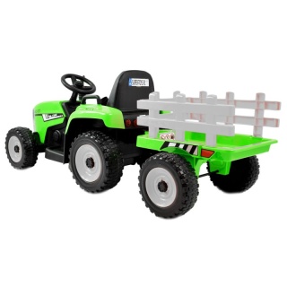 SUPER TRAKTOR BLOW - NA AKUMULATOR Z PRZYCZEPĄ, XMX611 ZIELONY