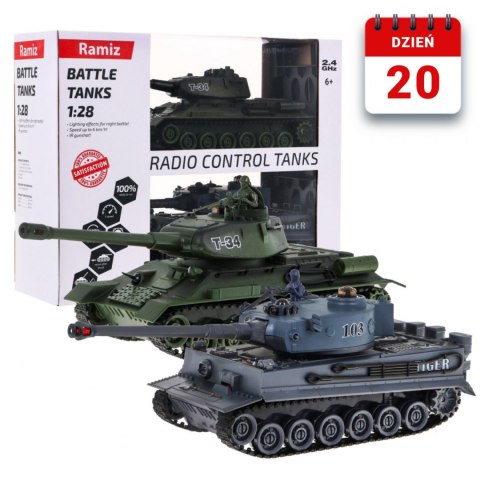Bitwa Czołgów Tiger Vs T-34 1 28