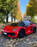 LICENCJONOWANY LAMBORGHINI AVENTADOR SVJ DLA 2 DZIECI, FUNKCJA DRIFTU MIĘKKIE SIEDZENIE, MIĘKKIE KOŁA/SX2028 2x300W