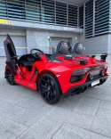 LICENCJONOWANY LAMBORGHINI AVENTADOR SVJ DLA 2 DZIECI, FUNKCJA DRIFTU MIĘKKIE SIEDZENIE, MIĘKKIE KOŁA/SX2028 2x300W