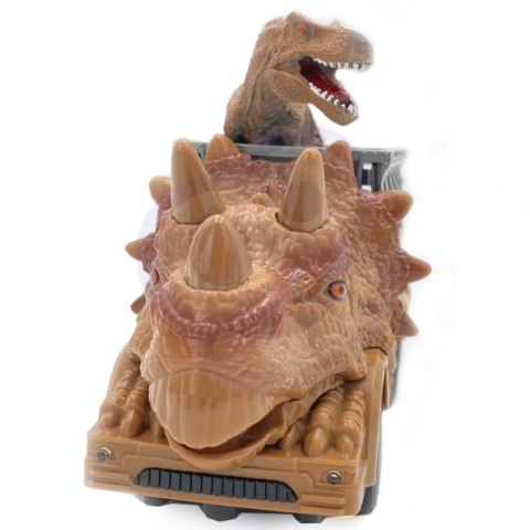 WOOPIE Samochód Zdalnie Sterowany RC Dinozaur Brązowy + Figurka