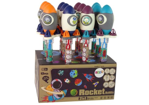 Bańki Mydlane Rakieta Kosmonauta 38 cm 4 Kolory