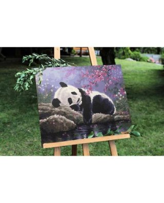 Malowanie po numerach 40x50 Panda na odpoczynku